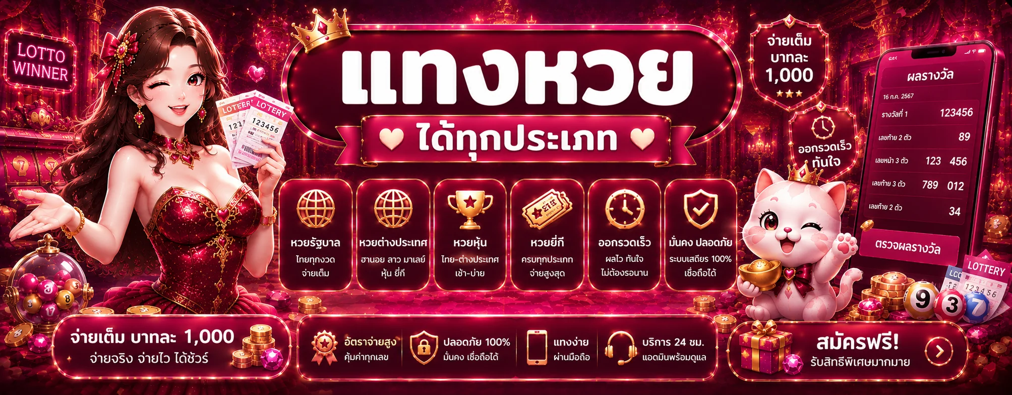 แทงหวยออนไลน์ Wonwin หวยไทย หวยลาว หวยฮานอย
